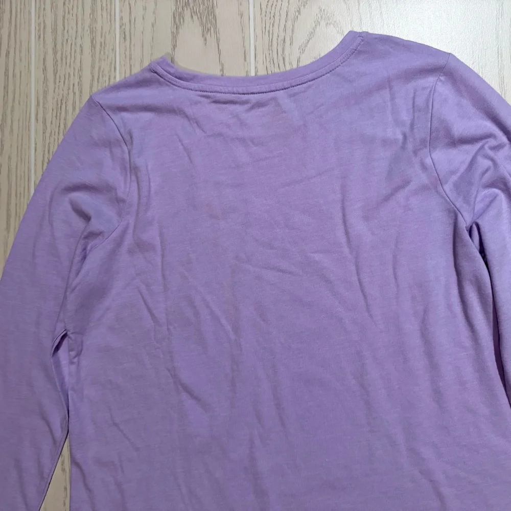 Cat & Jack Girls Size XL 14 Purple Winter Dog Graphic‎ Long Sleeve Tee NEW